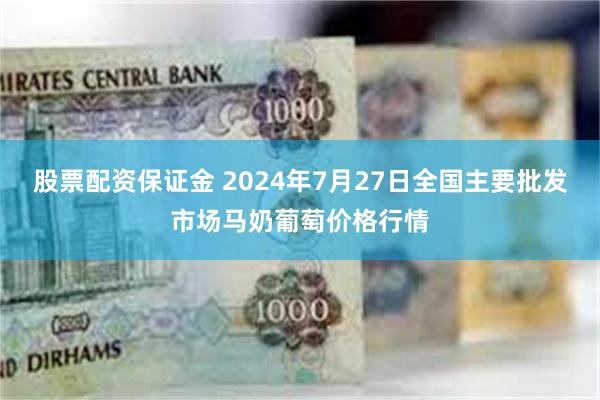 股票配资保证金 2024年7月27日全国主要批发市场马奶葡萄价格行情